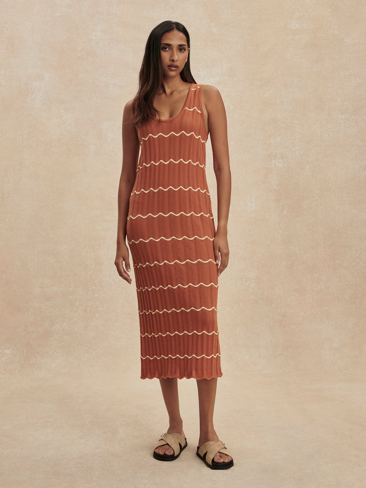 Varley Hot Sale - Yuna Scallop Knit Dress