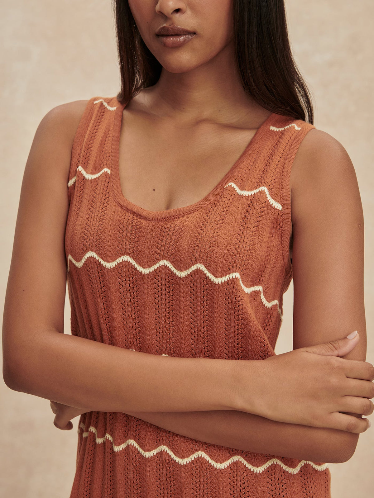 Varley Hot Sale - Yuna Scallop Knit Dress