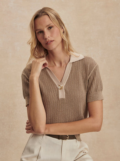 Varley Customer Favorite - Perrine Knit Polo Shirt