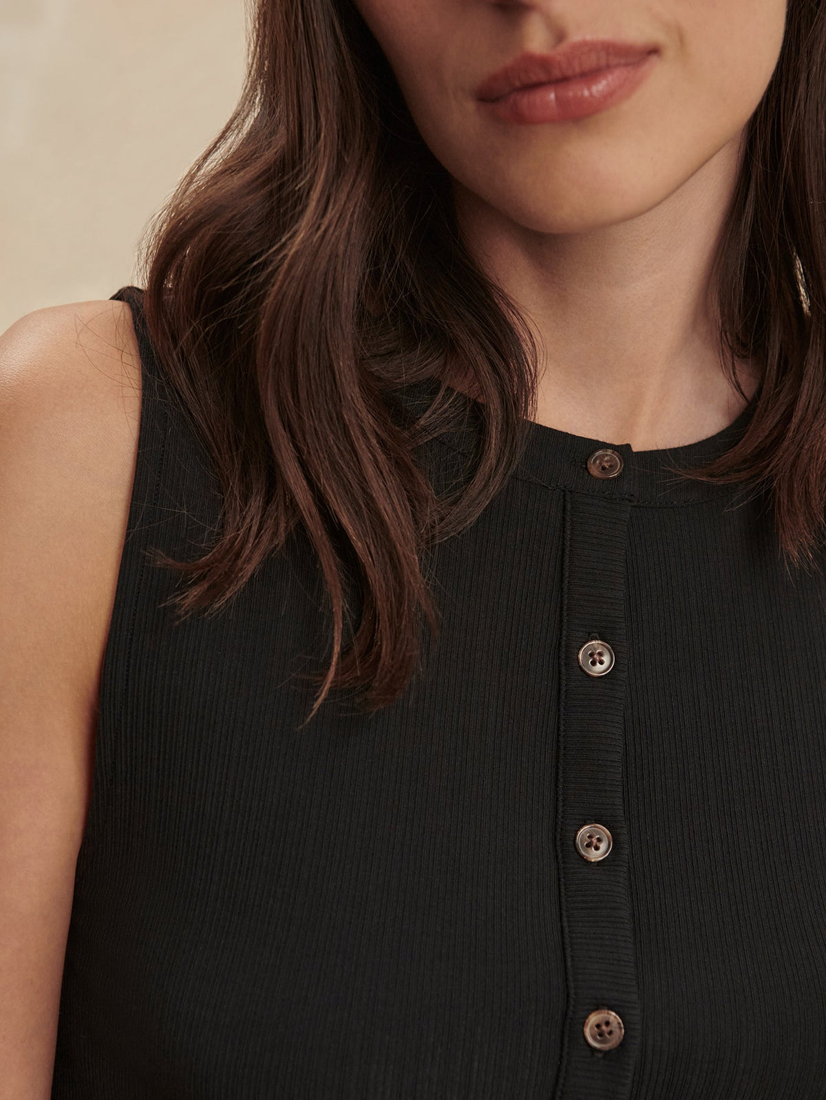 Varley New - Latia Button Through Tank Top