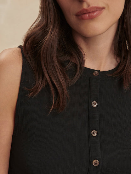 Varley New - Latia Button Through Tank Top