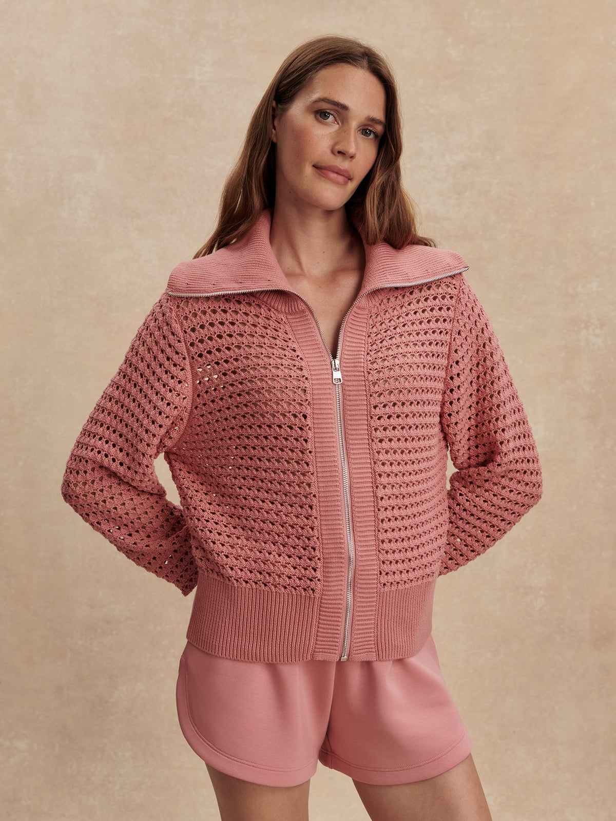 Varley Recommended - Eloise Zip-Through Knit | VARLEY US