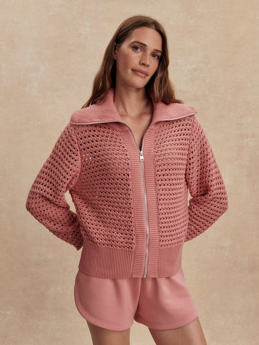 Varley Recommended - Eloise Zip-Through Knit | VARLEY US