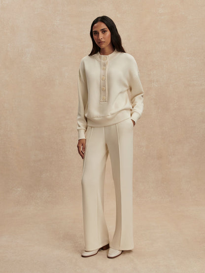 Varley Top Pick - Reena Button Front Sweat