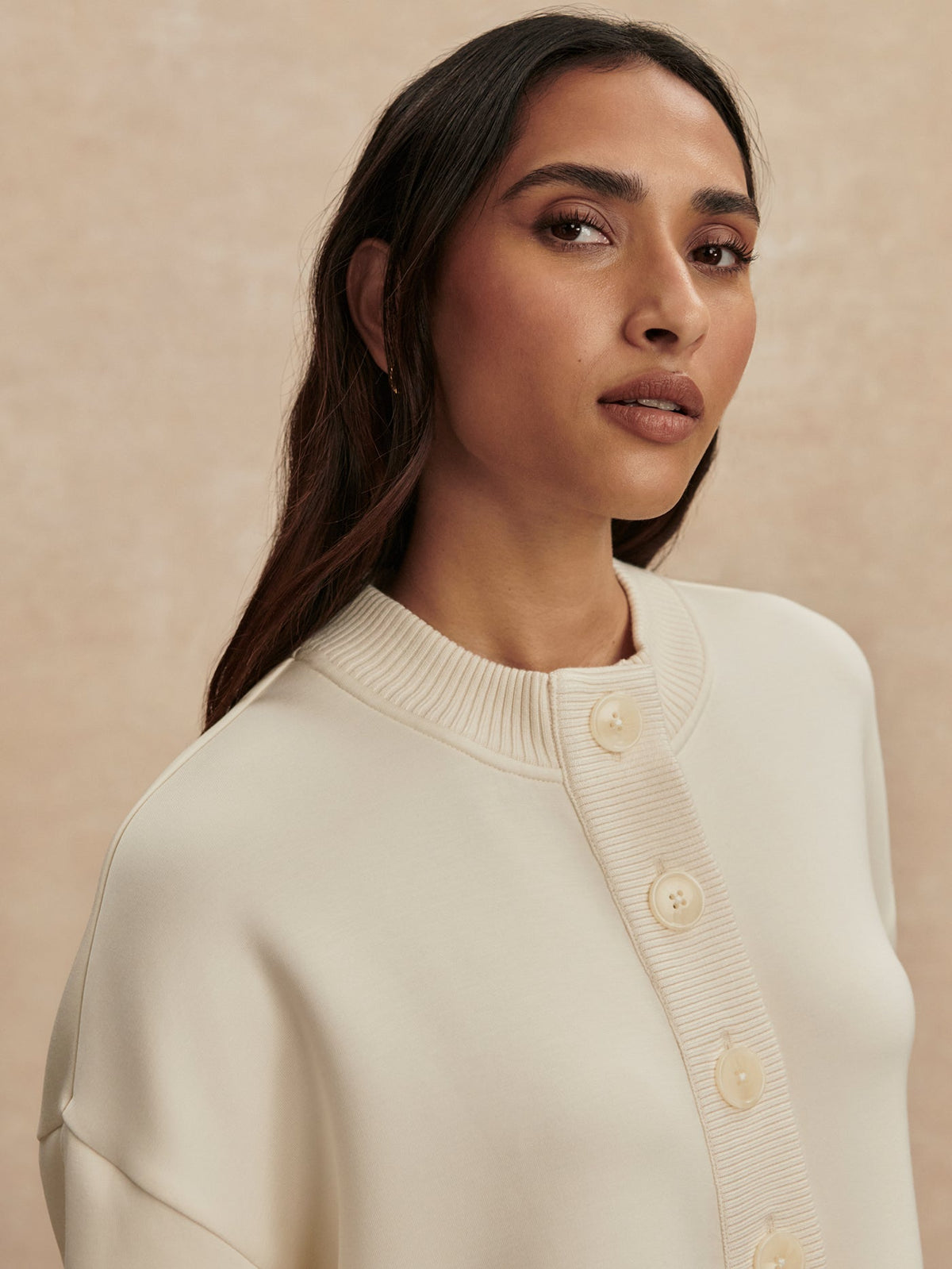 Varley Top Pick - Reena Button Front Sweat