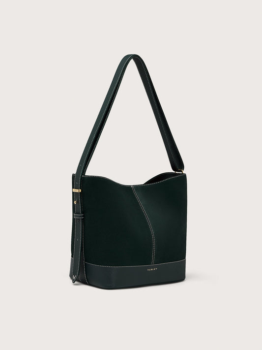 Varley Great Value - Heath Bucket Bag Medium Suede - Modern Suede Bucket Bag