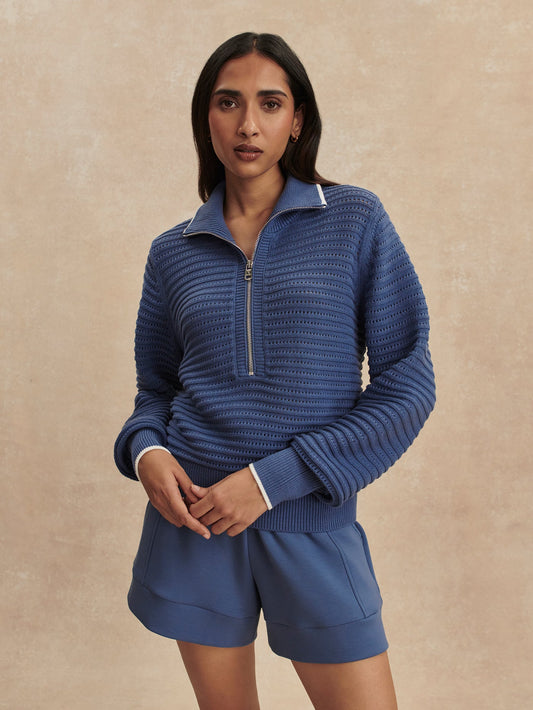 Varley Value - Morwenna Half Zip Knit