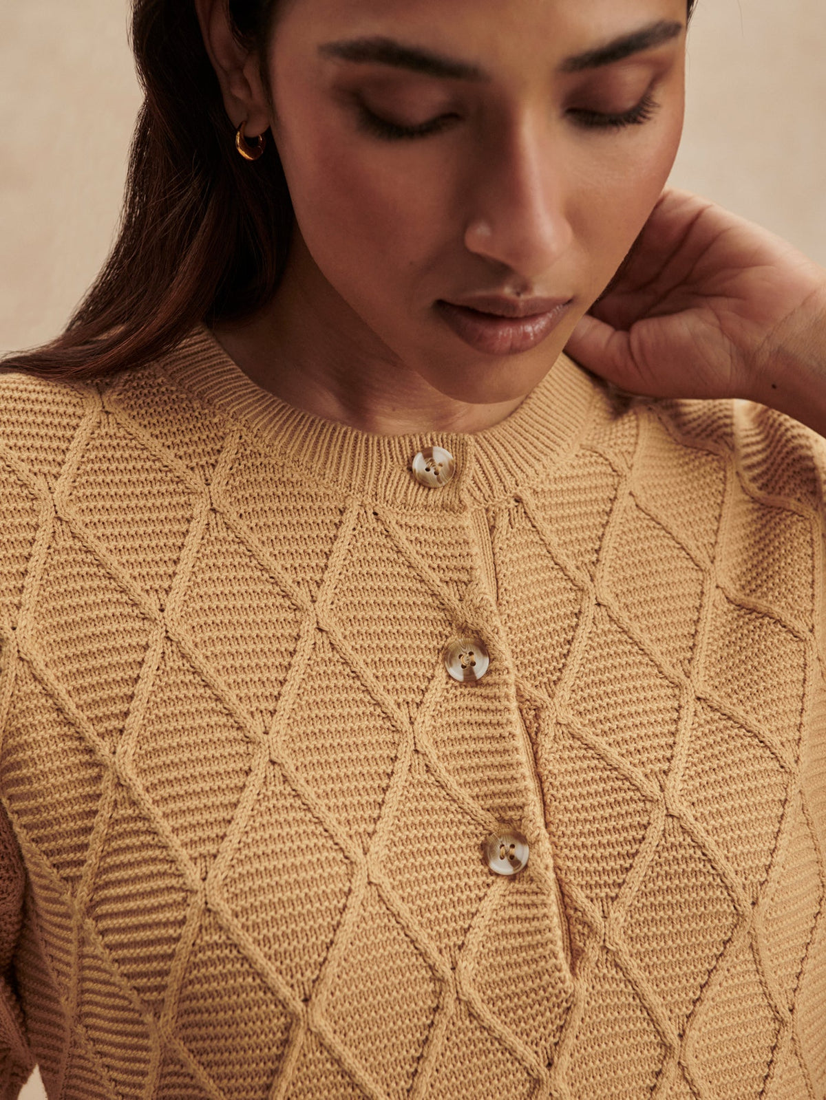 Varley Classic - Merryn Diamond Knit Top