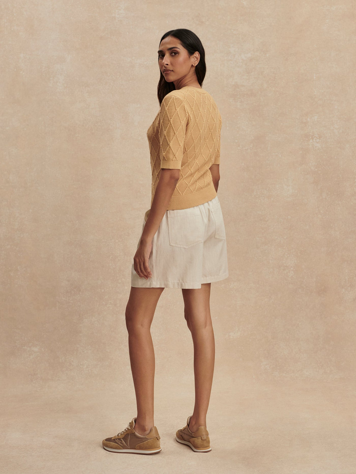 Varley Classic - Merryn Diamond Knit Top