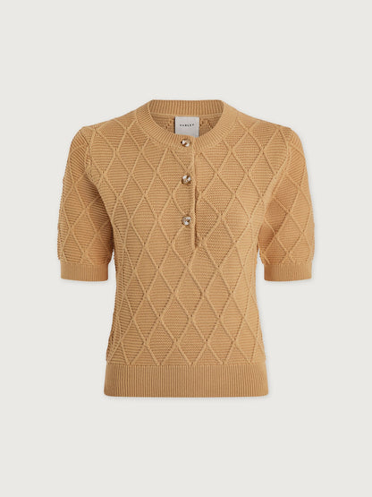 Varley Classic - Merryn Diamond Knit Top