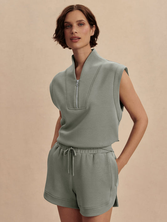 Varley Customer Favorite - Loretta Half-Zip Sleeveless Sweat | VARLEY US