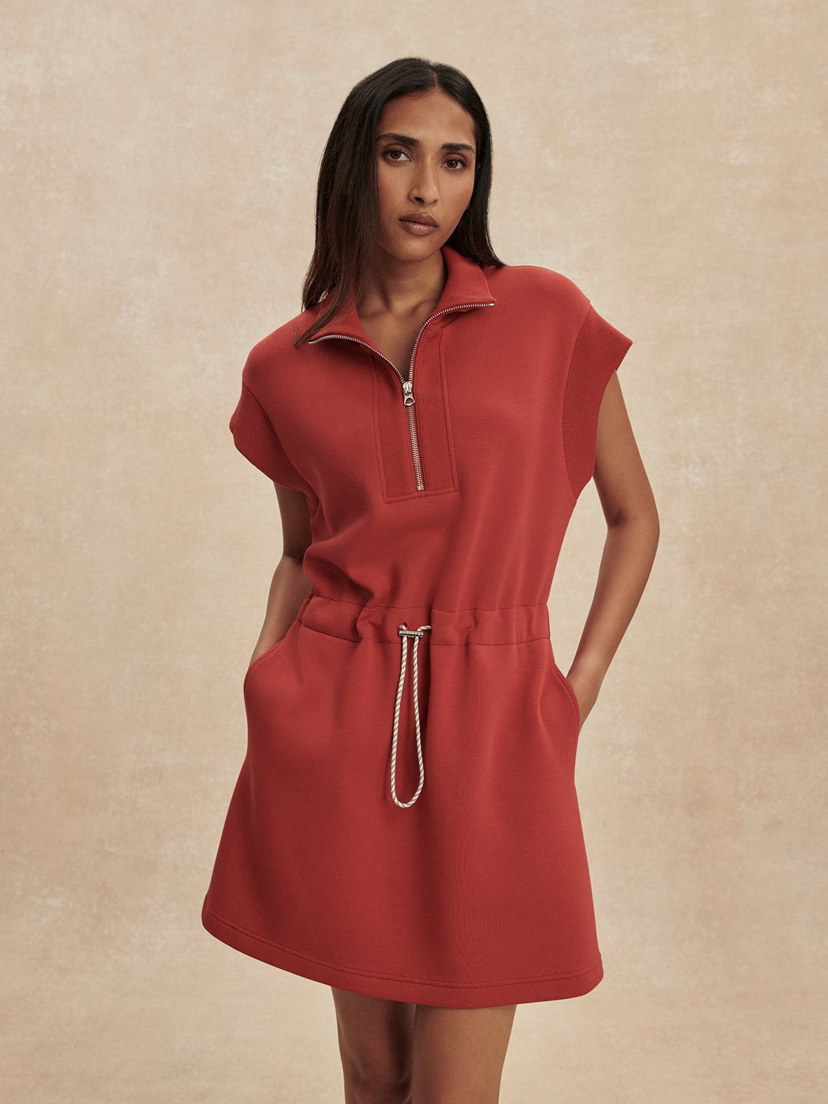 Varley Discount - Avaya Half Zip Dress