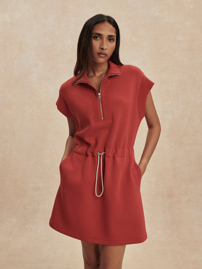 Varley Discount - Avaya Half Zip Dress