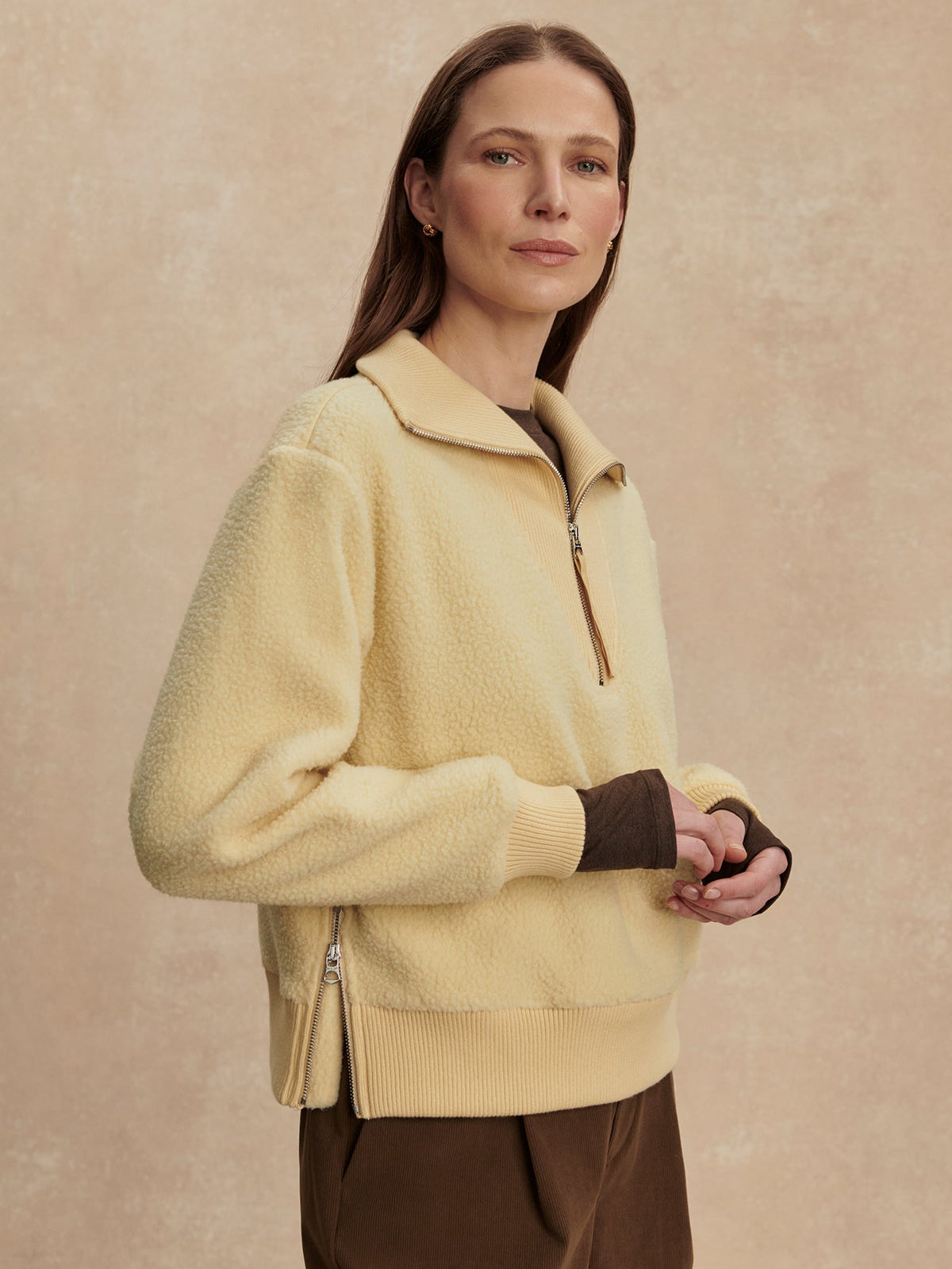 Varley New - Jaylin Half Zip Fleece