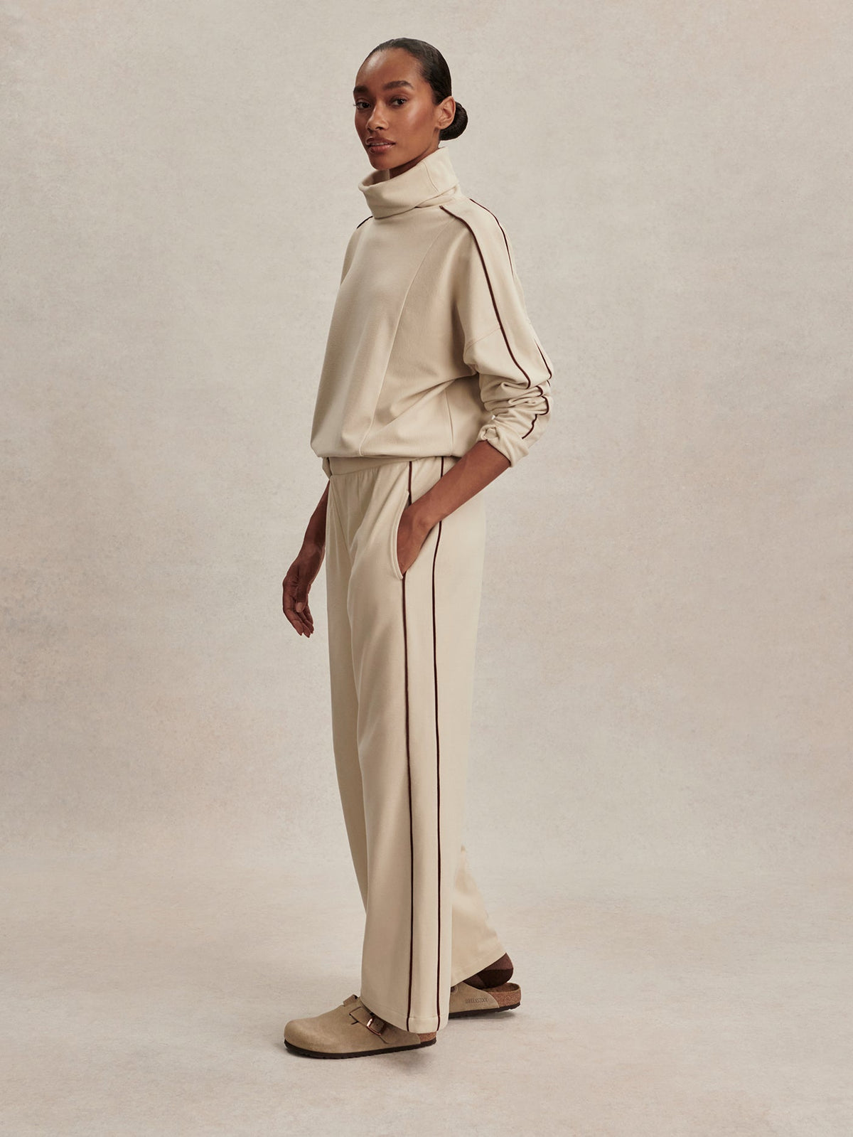 Varley Great Value - Brushed Rib Wide Leg Pant 30