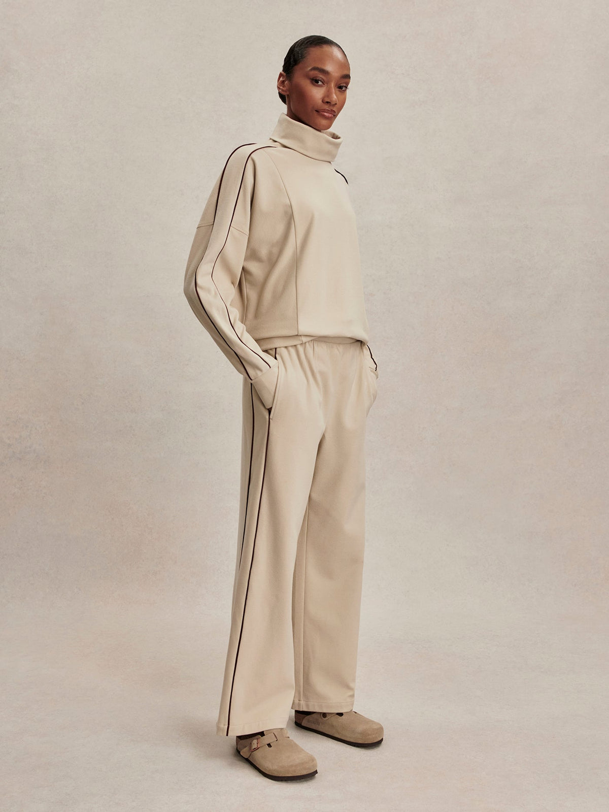 Varley Top Pick - Brushed Rib Wide Leg Pant 28