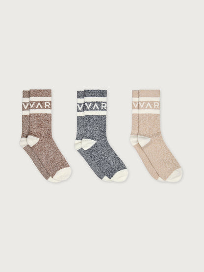 Varley Value - Spencer Sock 3 Pack Marl