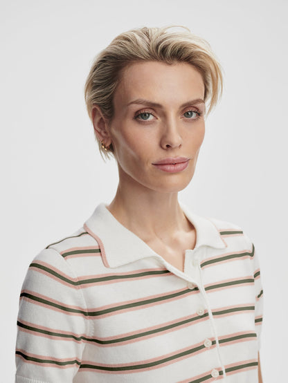 Varley Essential - Faustine Button Neck Polo