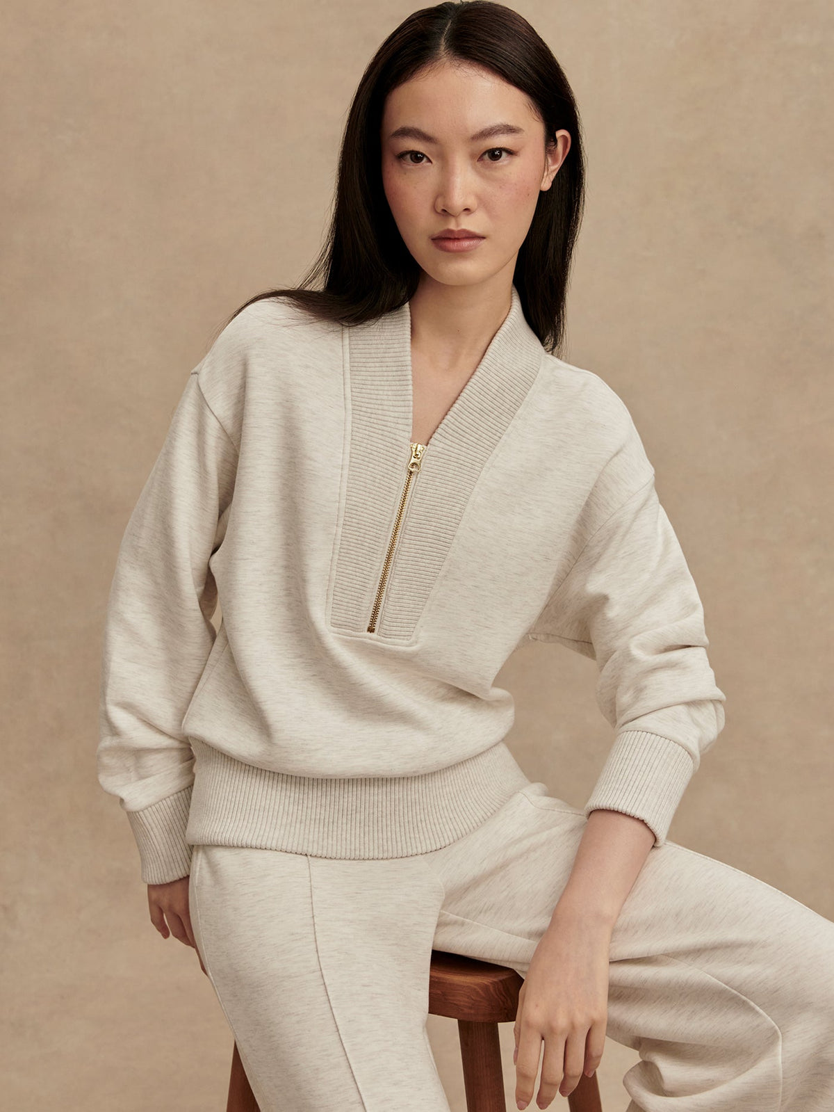 Varley Featured - Sally Half Zip Sweat