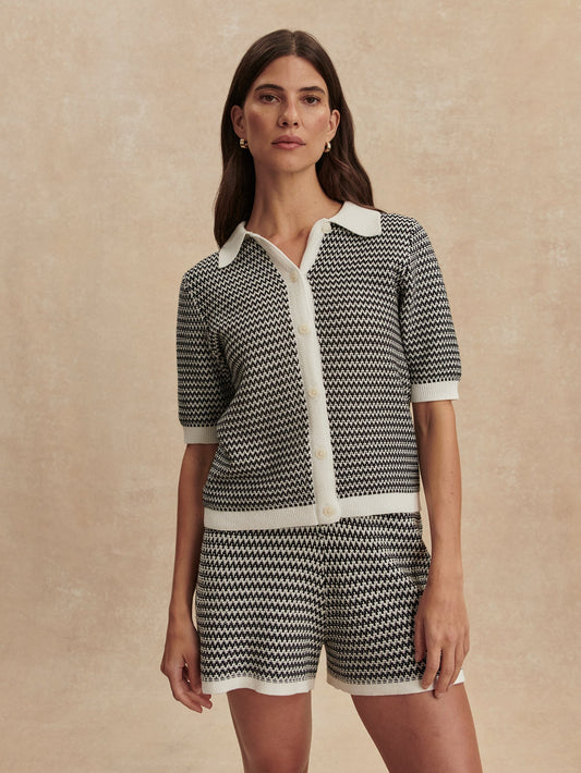 Varley Best Price - Gaelle Polo Knit Top