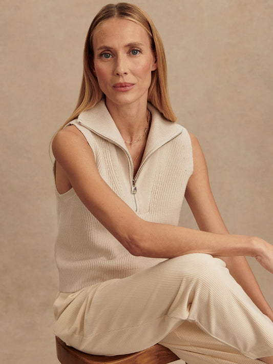 Varley Discount - Amina Half Zip Knit