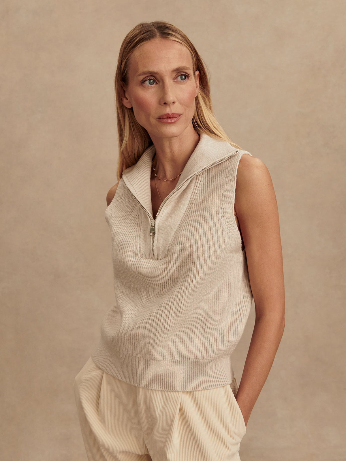 Varley Discount - Amina Half Zip Knit