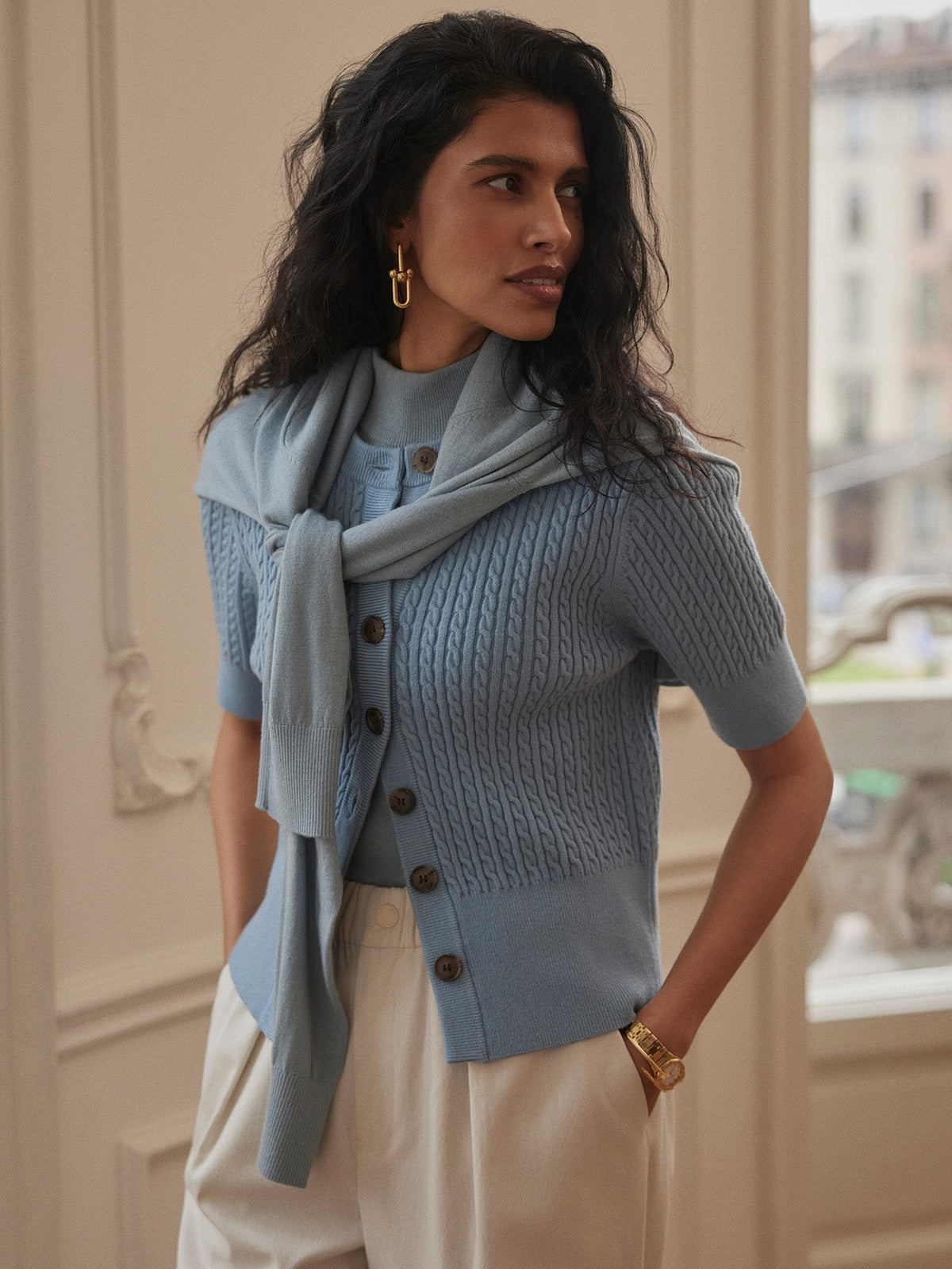 Varley Classic - Rhys Short Sleeve Cardigan