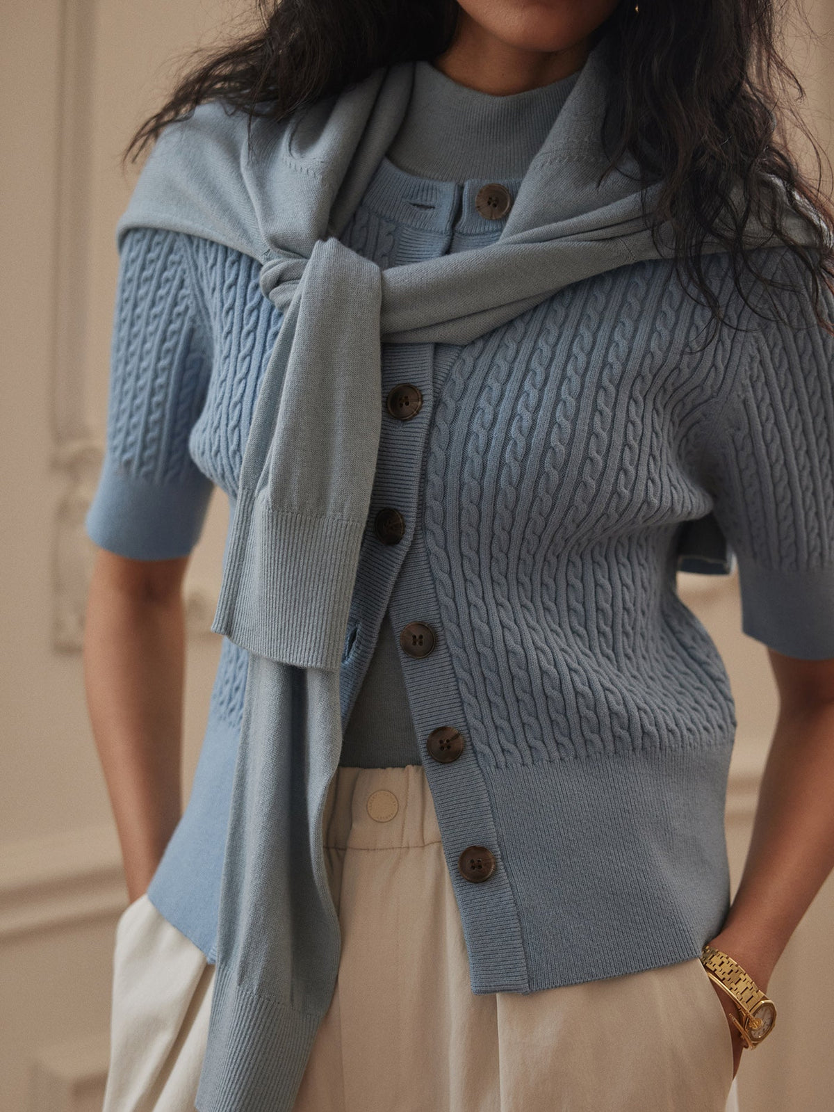 Varley Classic - Rhys Short Sleeve Cardigan