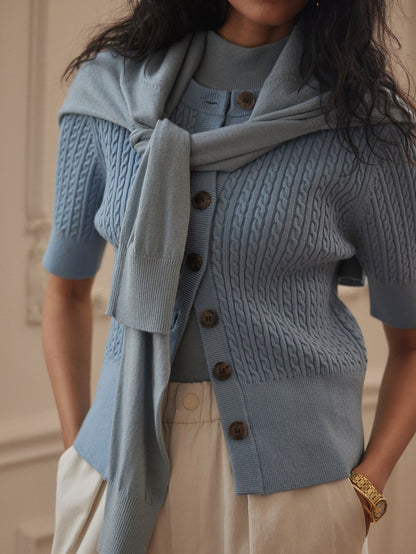 Varley Classic - Rhys Short Sleeve Cardigan