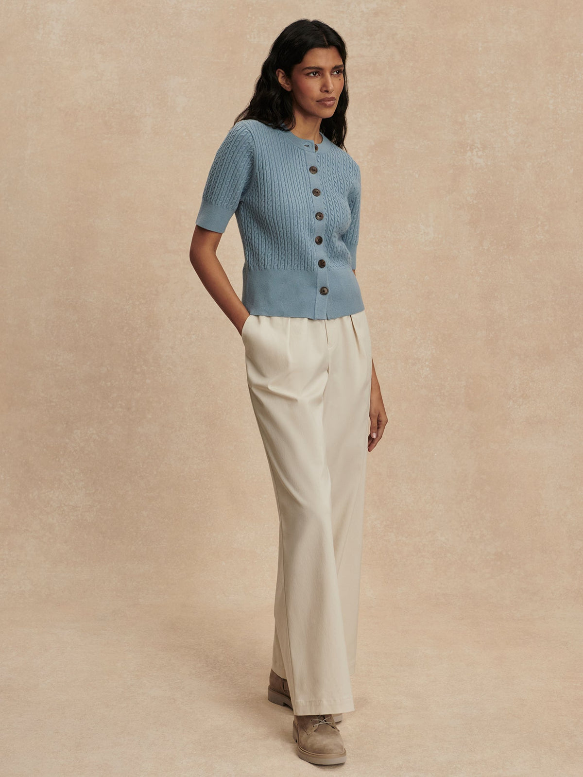 Varley Classic - Rhys Short Sleeve Cardigan