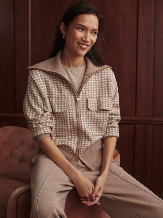 Varley Classic - Ablett Jacquard Knit Jacket