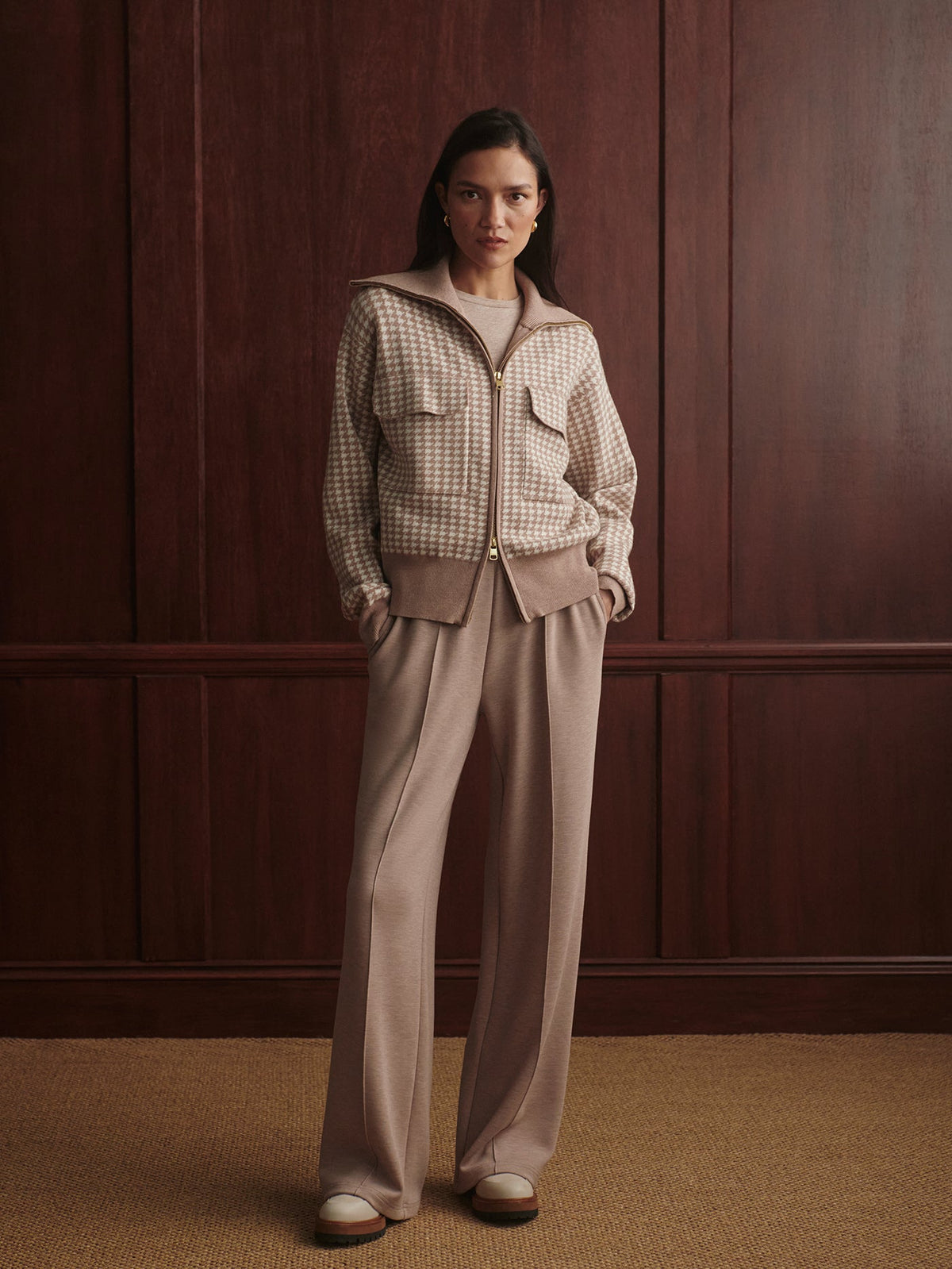 Varley Classic - Ablett Jacquard Knit Jacket