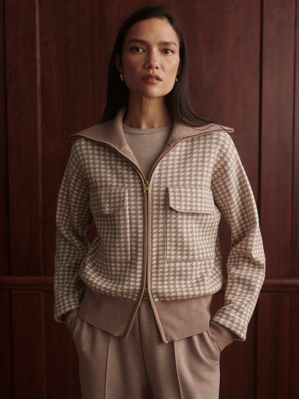 Varley Classic - Ablett Jacquard Knit Jacket