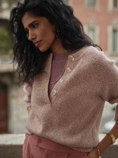 Varley Discount - Kennings Half Button Knit