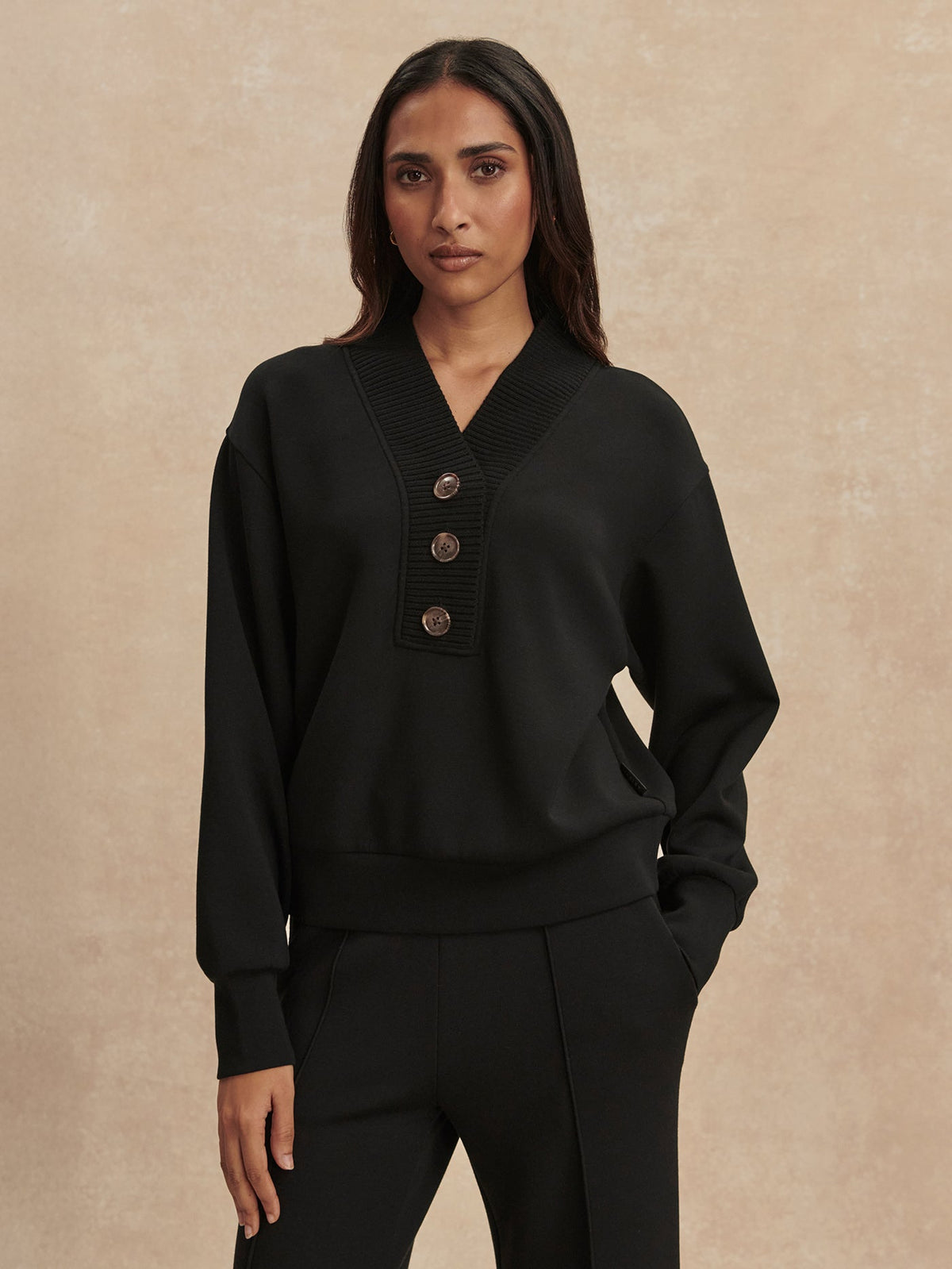 Varley Customer Favorite - Lucine Button Front Sweat