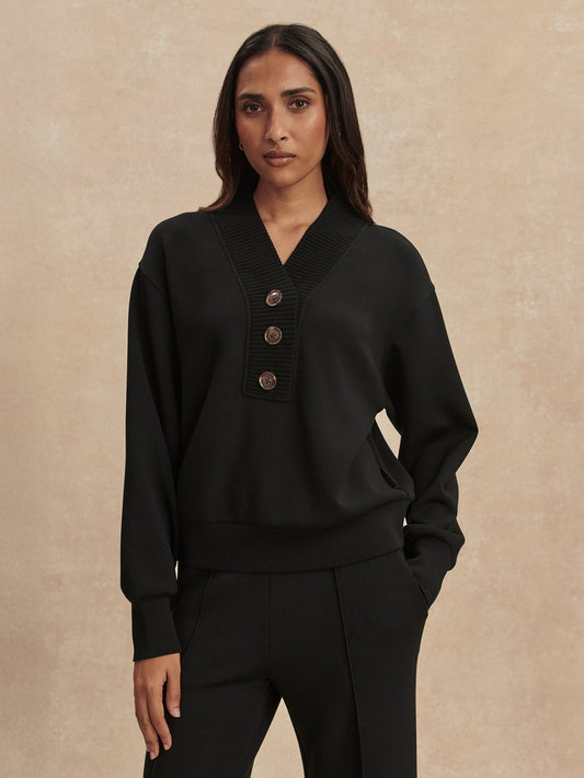 Varley Customer Favorite - Lucine Button Front Sweat