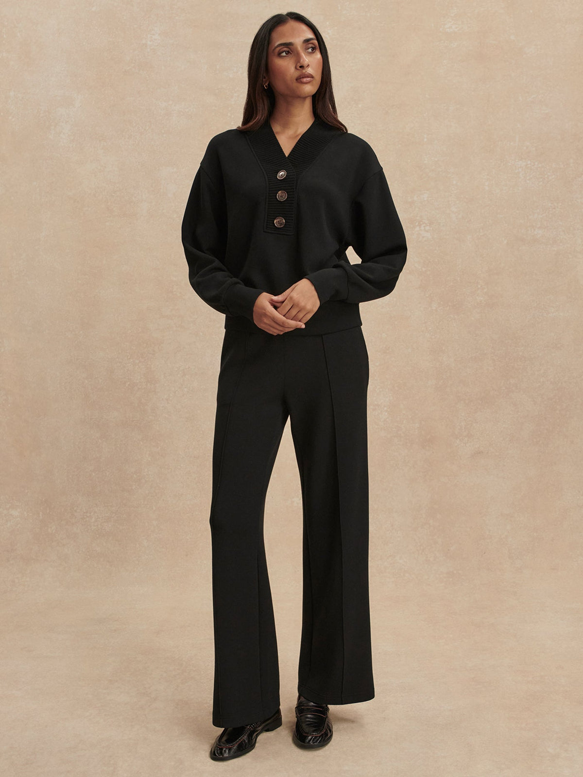 Varley Customer Favorite - Lucine Button Front Sweat