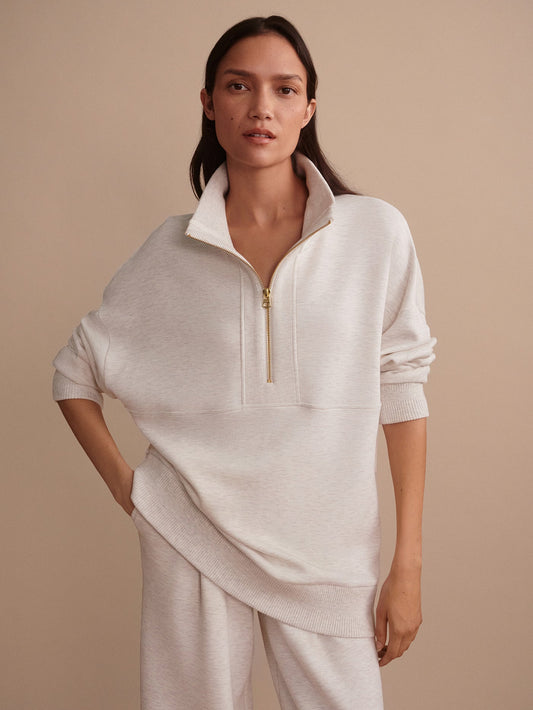 Varley Everyday - Molly Half Zip Longline Sweat