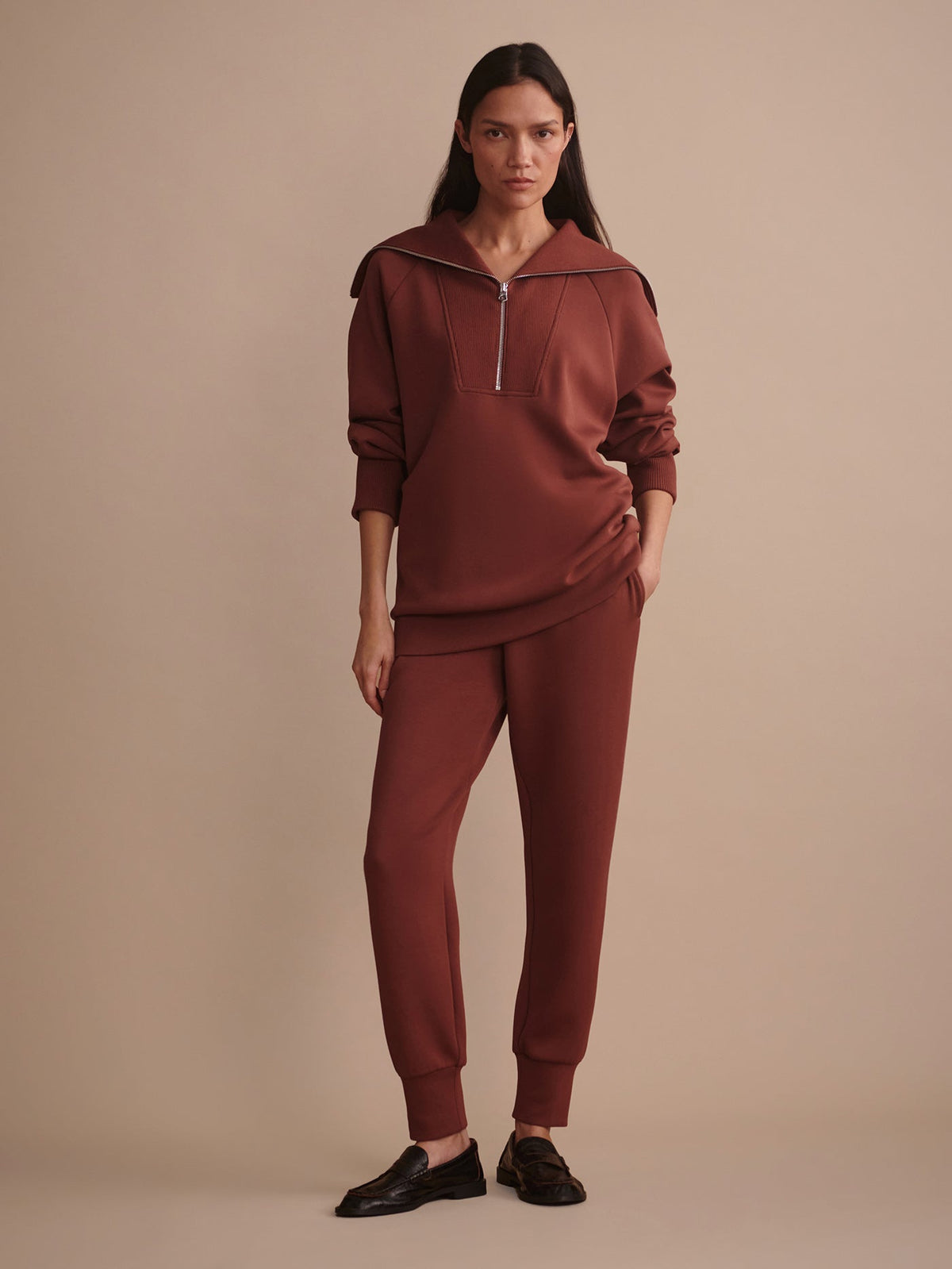 Varley Everyday - Xina Half Zip Longline Sweat