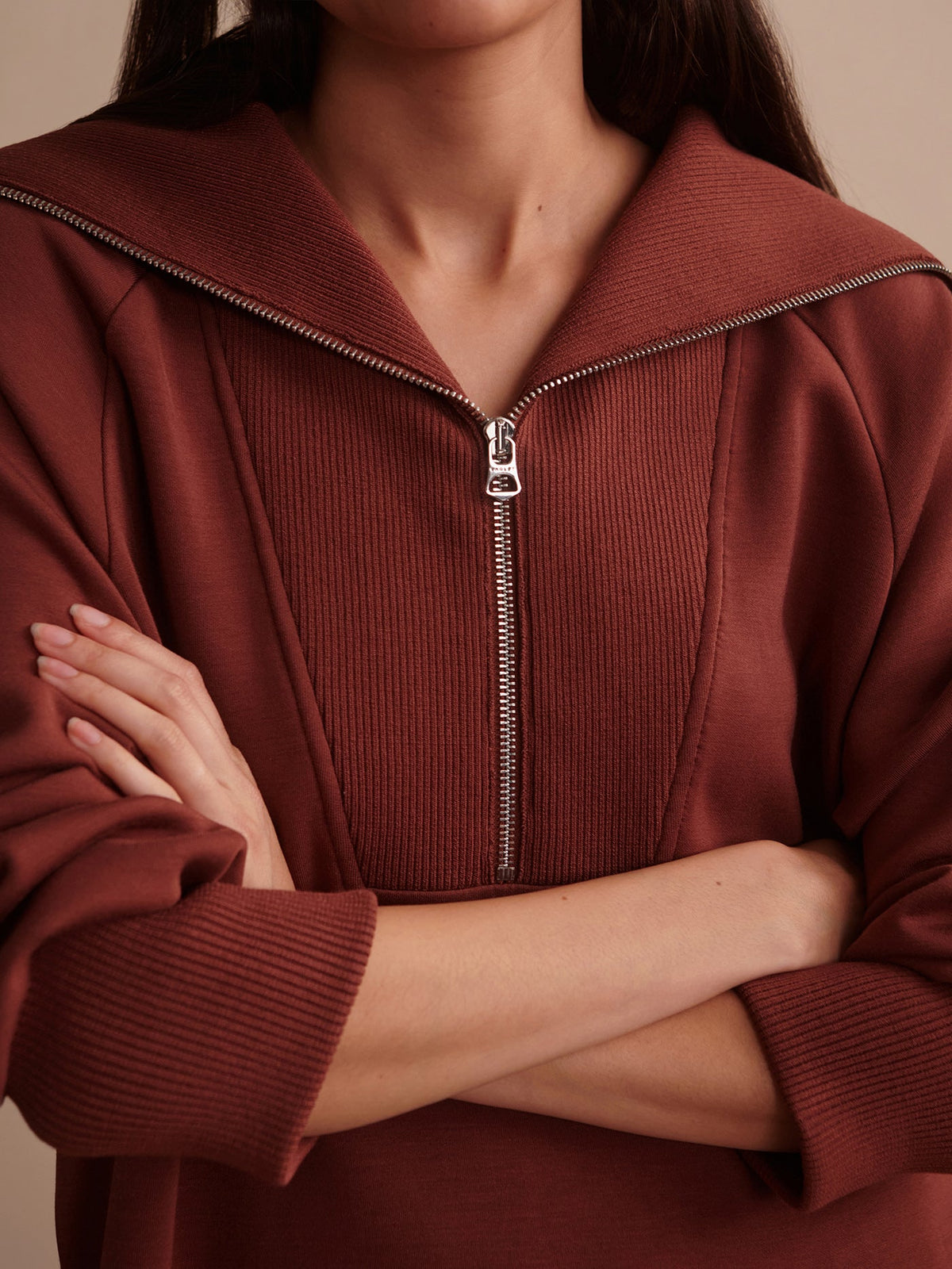 Varley Everyday - Xina Half Zip Longline Sweat