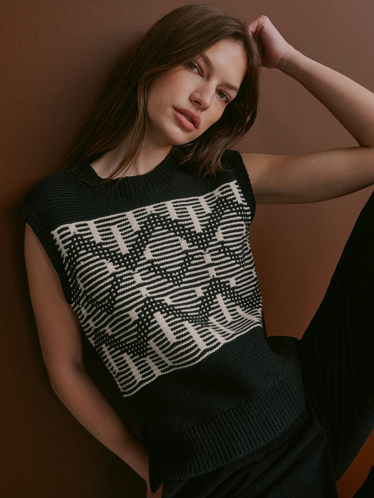 Varley Popular - Oline Fairisle Knit Vest