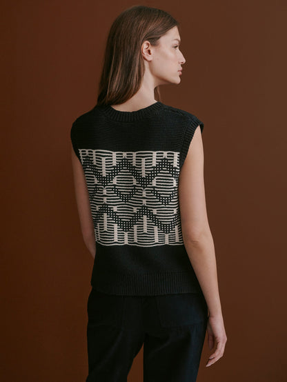 Varley Popular - Oline Fairisle Knit Vest