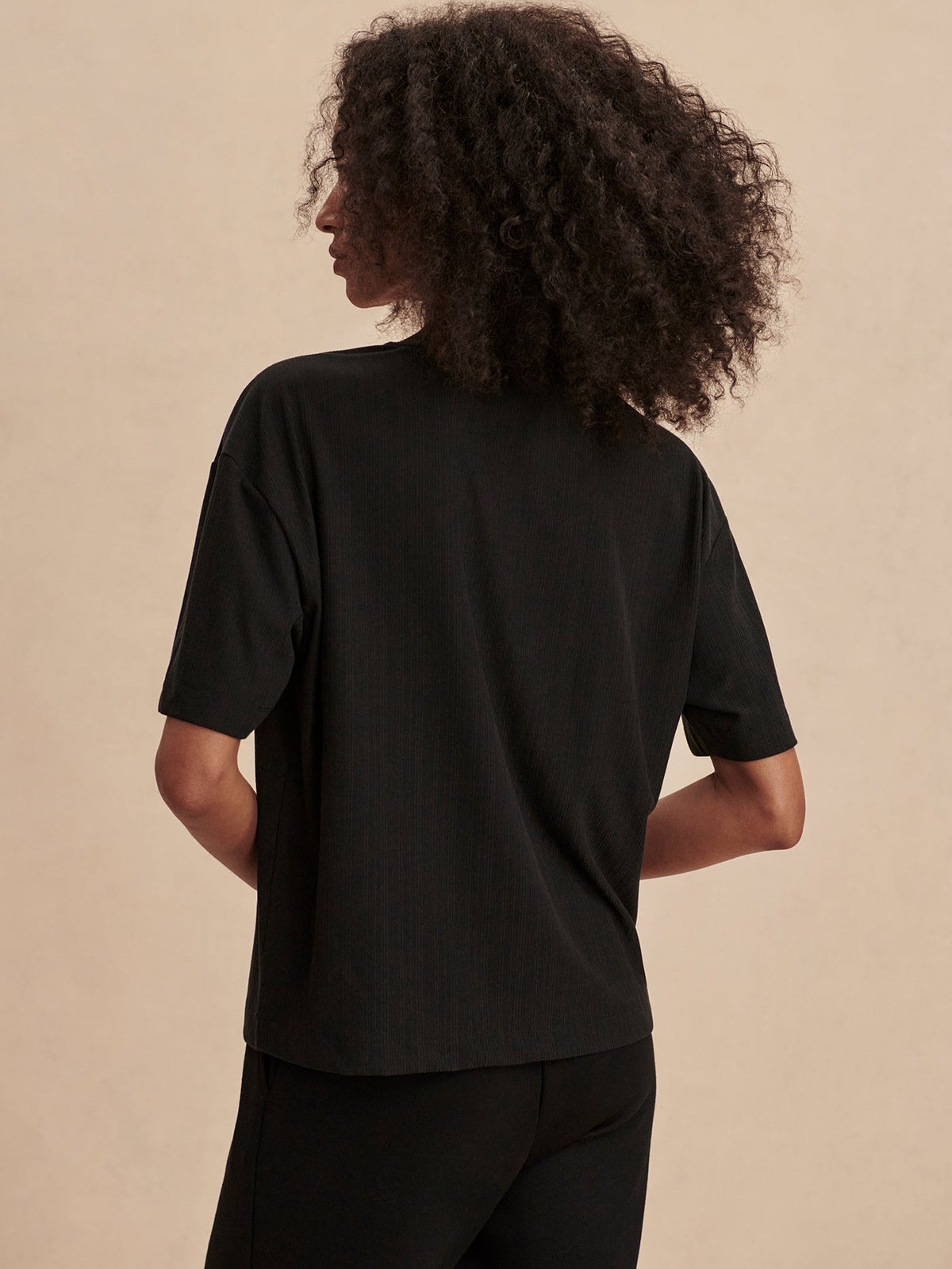 Varley Best Seller - Kasey Mock Placket Rib Tee
