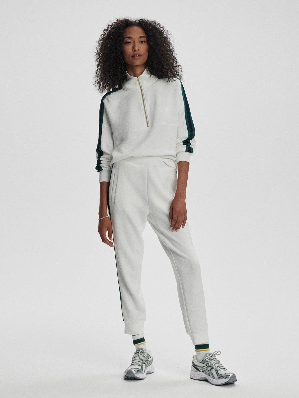 Varley New - The Slim Stripe Cuff Pant 26