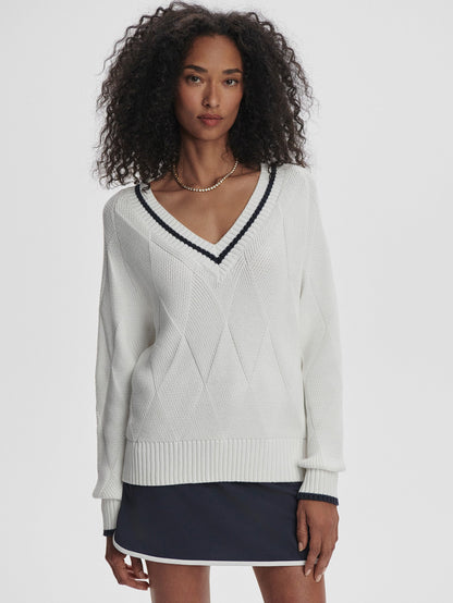 Varley Latest - Ray Diamond V-Neck Knit