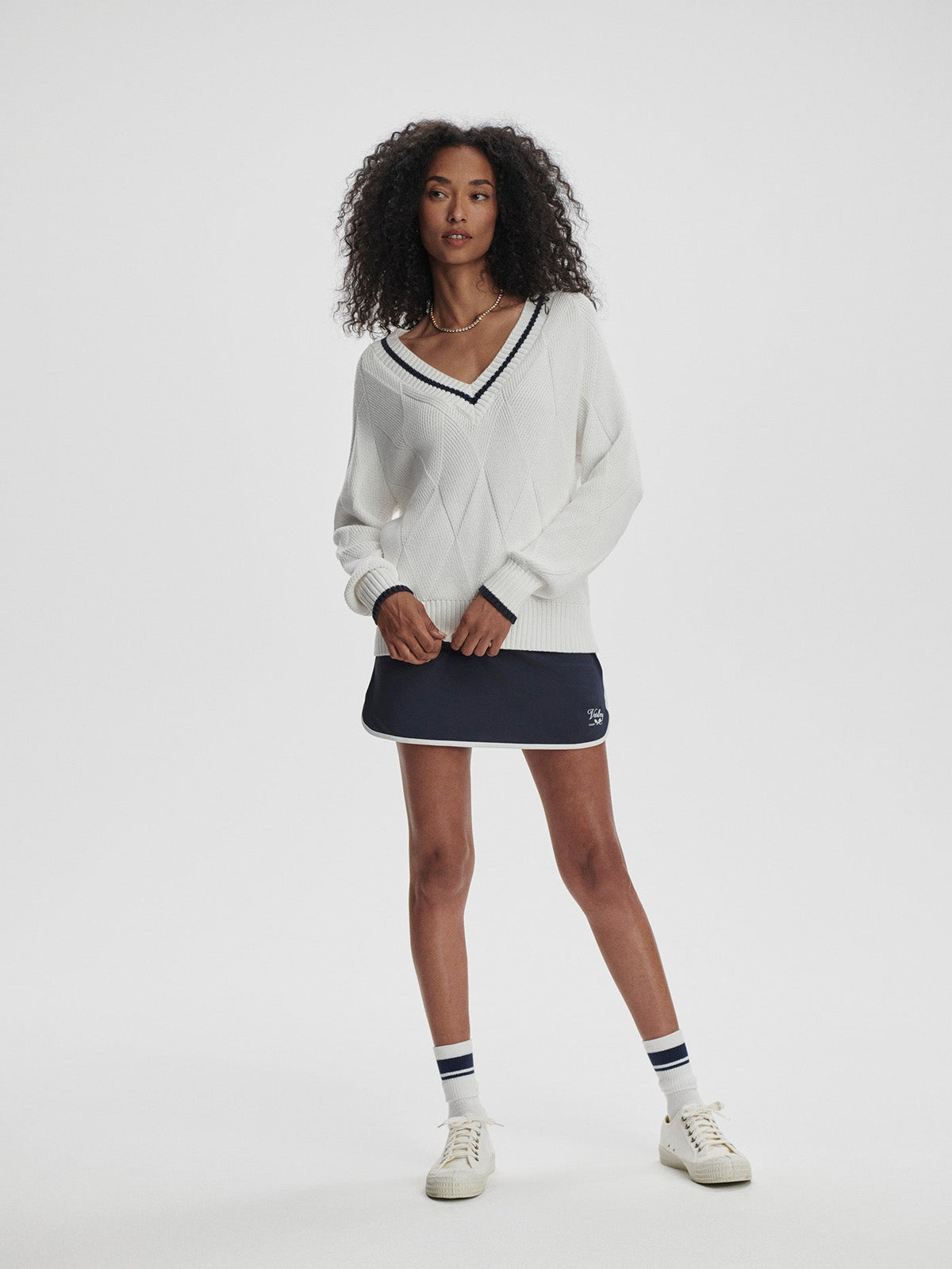 Varley Latest - Ray Diamond V-Neck Knit