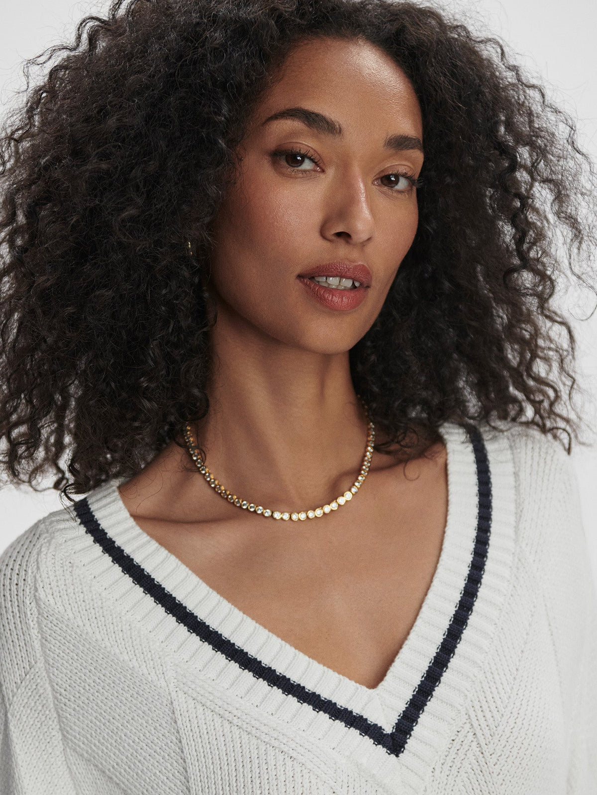 Varley Latest - Ray Diamond V-Neck Knit