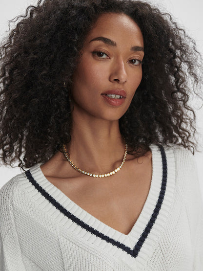 Varley Latest - Ray Diamond V-Neck Knit