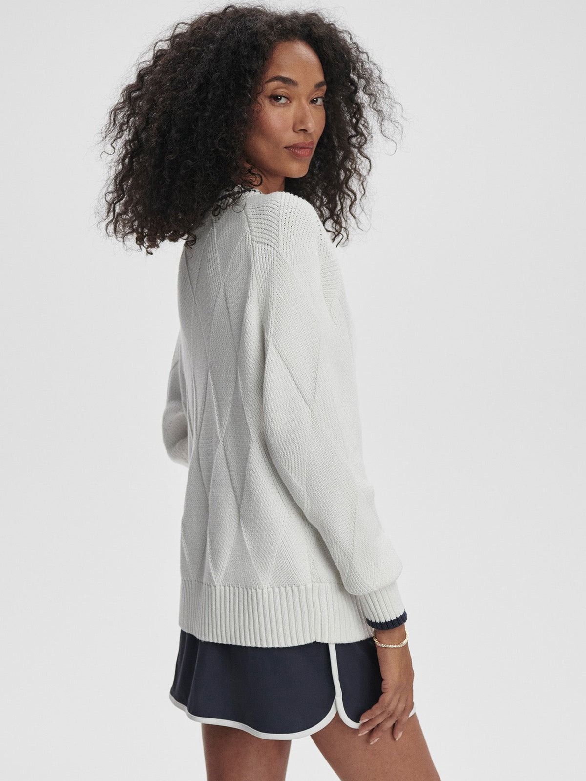 Varley Latest - Ray Diamond V-Neck Knit