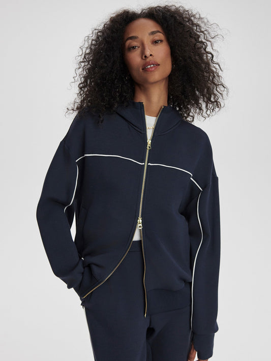 Varley Signature - Gia Zip Through Hooded Sweat